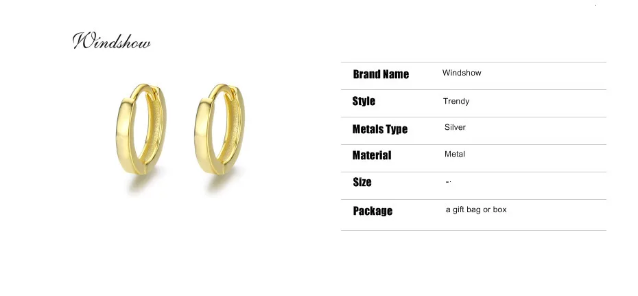 Slim 925 Sterling Silver Gold Color Loop Huggies Circle Small Hoop Earrings For Womens Mens Child Girls Kids Jewelry Aros Aretes