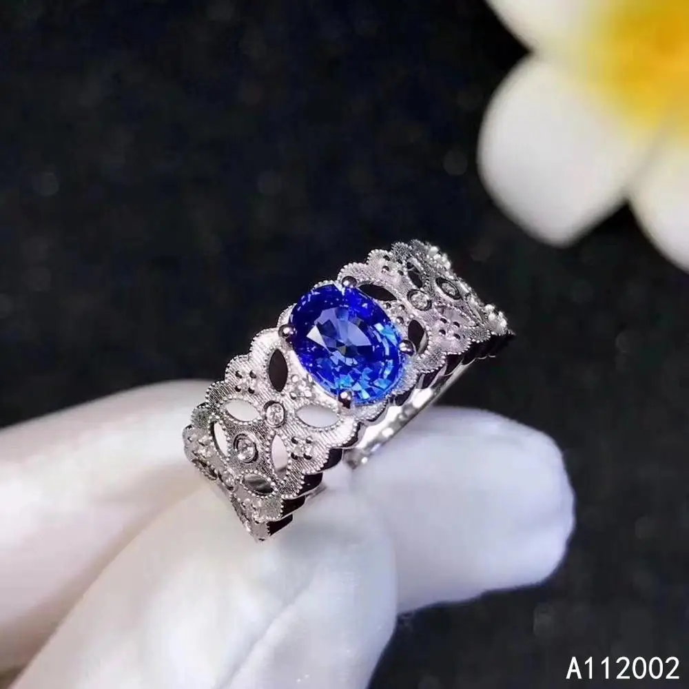 

KJJEAXCMY Fine Jewelry Natural Star Sapphire 925 Sterling Silver Adjustable Gemstone Men Ring Support Test Popular Luxury