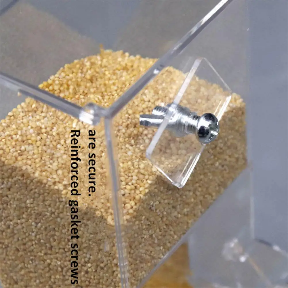 Yfashion Transparent Automatic Feeder for Mini Pet Birds Myna Parrots