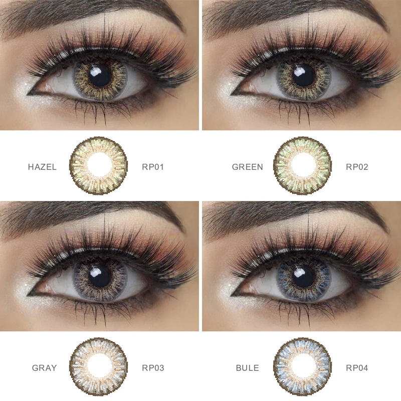 10 шт./кор. 1 день цветные контактные линзы ежедневные одноразовые без рецепта 14 мм