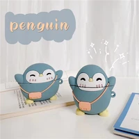 cartoon penguin cute for airpods case wireless headphones for airpods pro case protective earphone cover case for apple airpods