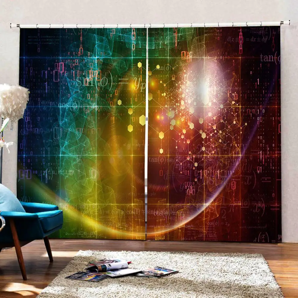 Индивидуальные 3d занавески новые эркерные балконные плотные затемненные на