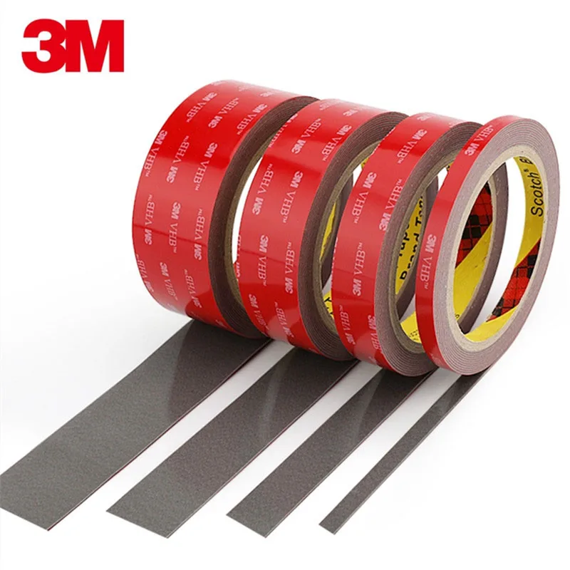 

5mmx3M / 3M VHB Acrylic Double-sided Foam Tape Super Glue Pad Waterproof High Quality Reusable Home Car Office Decoration