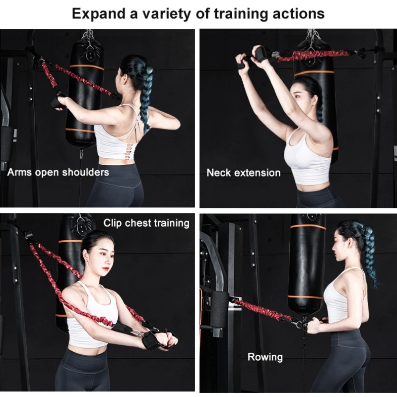 

Resistance Bands Yoga Exercise Fitness Rubber Tubes Band Expander Arm Leg Stretch Training Home Gyms Workout Elastic Pull Rope