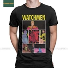 Футболка мужская с надписью Watch, хлопковая рубашка с коротким рукавом, с юмором, смайликом, доктор Манхэттен, эмо, нихилист-герои, 4XL 5XL 6XL