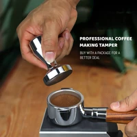 51mm tamper handmade coffee pressed powder hammer espresso maker cafe barista tools machine accessories
