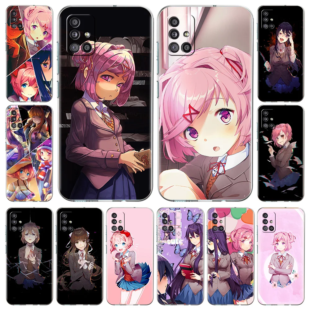 

Doki-Doki-Literature Club Game Phone Case For Samsung Galaxy A51 A71 A21S A12 A11 A31 A41 A52 A32 A72 A01 A02S Clear Soft Cover