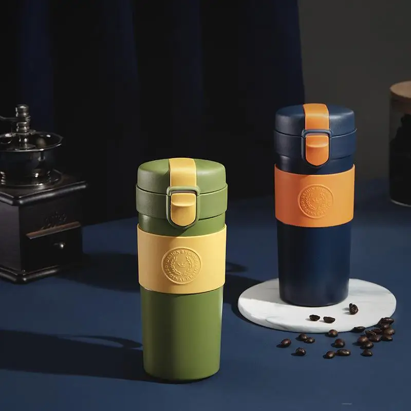 

Creative 316 Stainless Steel Vacuum Flask Simple Outdoor Portable Car Business Water Cup Men's Travel Bomb Lid Cup