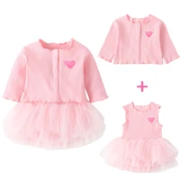 baby cotton clothes princess skirt jumpsuits coat two piece cute female baby suit birthday gift toddler clothing kids rompers