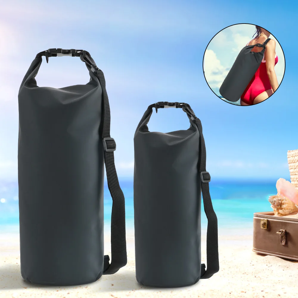 

PVC Dry Sack Bag Motorcycle Shoulder Bag Waterproof Outdoor Diving Swimming Hiking Driving Travel Kits