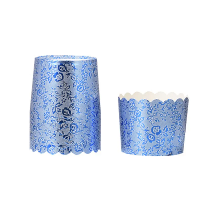 Blue Cupcake Paper Cup Muffin Cases Liner Baking Tray Cake Decorating Mold Wedding Party Caissettes Wrapper | Дом и сад