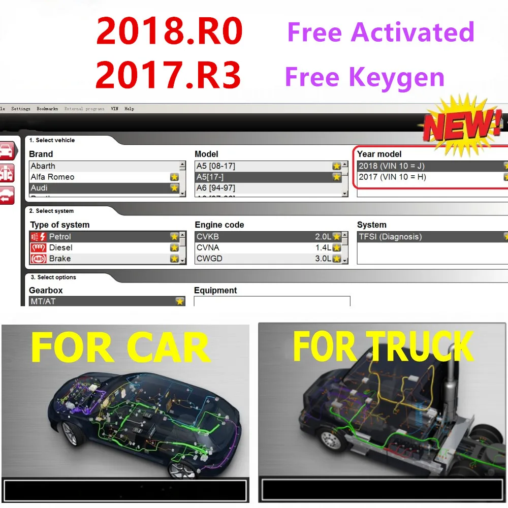 Диагностический сканер OBDII TCS Pro Multidiag pro + устройство для диагностики грузовика 9241