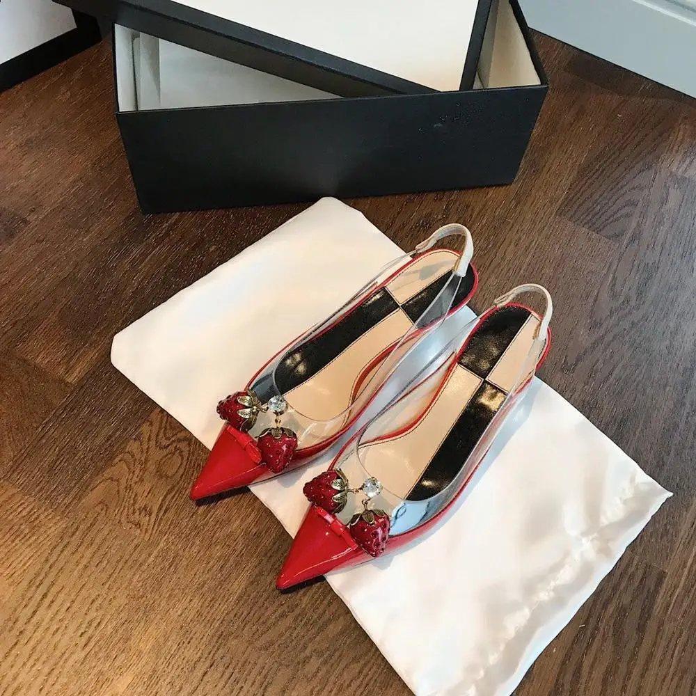 

Hot Sale Shoes Women Summer Sexy Women Sandals Low Heels Genuine Cow Leather Crystal Metal Decor Women Sandals Zapatos De Mujer