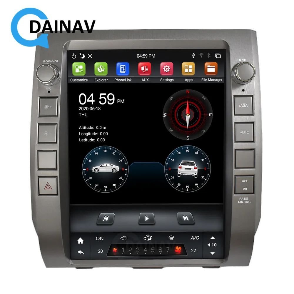 Автомобильный радиоприемник на Android с GPS-навигацией для Lexus GX470 Toyota Land Cruiser Prado 120
