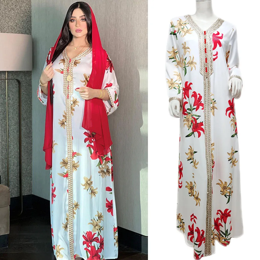 

Африканский марокканский кафтан, Дубай, абайя, Турция, женское платье, арабский халат, ИД Рамадан, Исламская одежда, платье Jalabiya