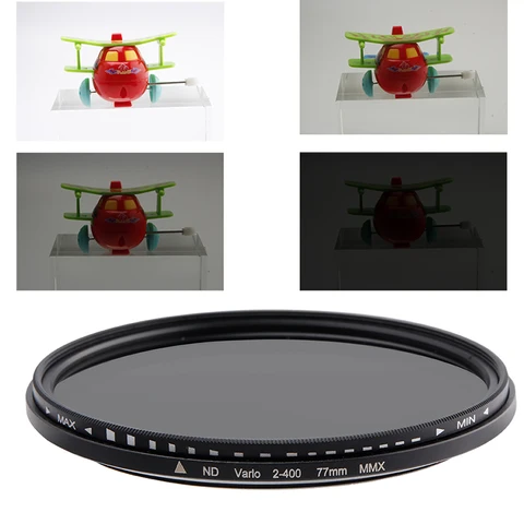 Комплект фильтров для камеры 49/52/55/58/62/67/72/77 мм CPL + ND2-400 + UV + сумка ND Регулируемый набор для Sony Nikon Canon Fuji Pentax аксессуары 4 в 1