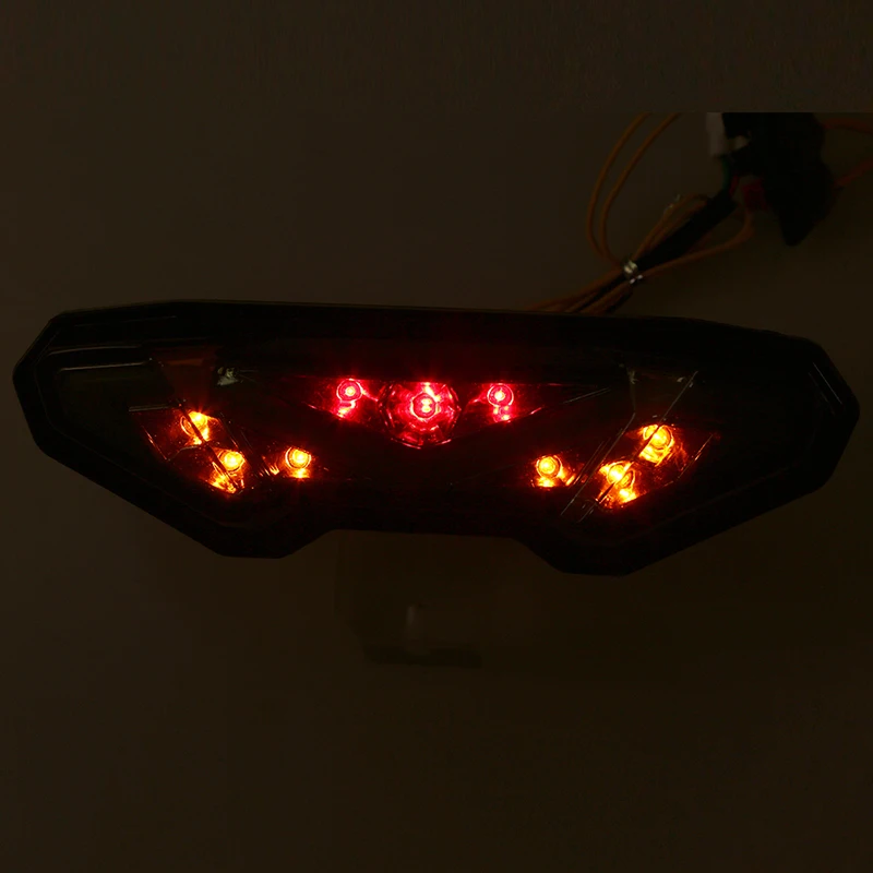 Posbay мотоцикл Светодиодный Интегрированный задний фонарь стоп Сигналы поворота