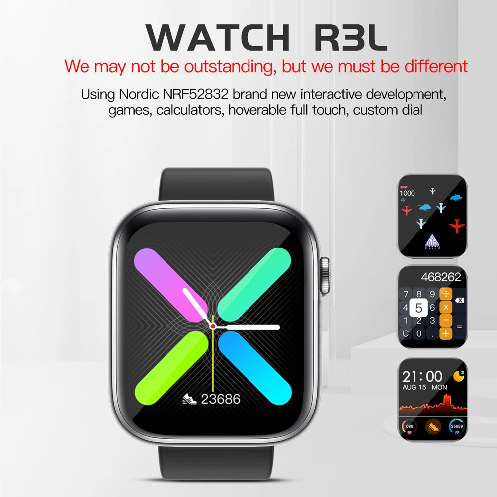 Новый P9 R3L P8 Смарт часы для мужчин и женщин полный Smartwatch встроенный игровой IP67