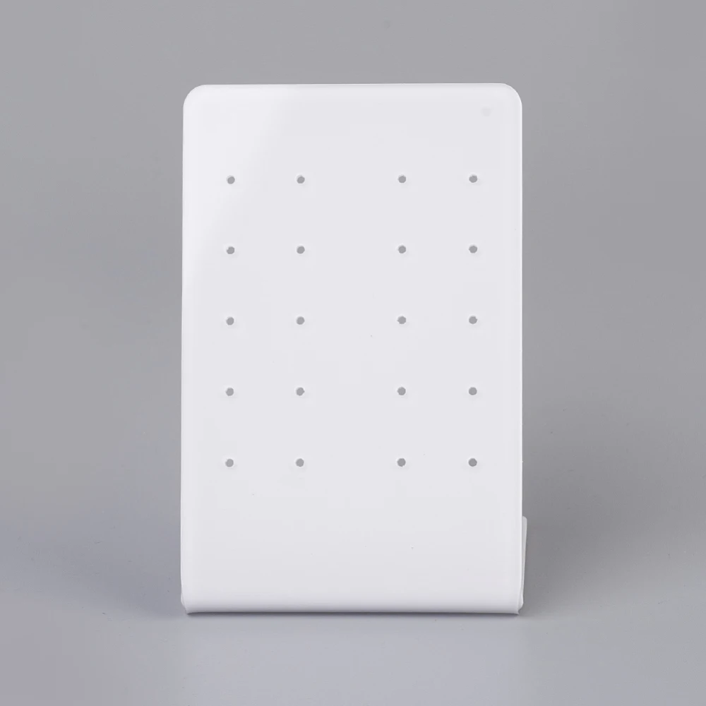 

Серьги из органического стекла, 1 шт, прямоугольные, белые 10,8x7 см