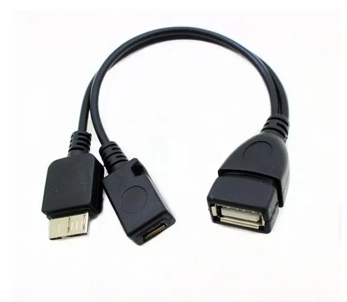 80 шт. --- Micro USB 3 0 B штекер 2 A Женский хост-адаптер otg кабель с разъемом для передачи