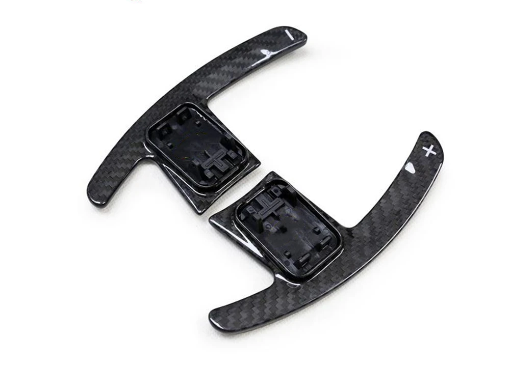 Дешево Для BMW G20 G30 G11 G01 G02 G05 M5 F90 X3M X4M рулевого колеса автомобиля Paddle крышка глянцевое углеродное волокно, отделка