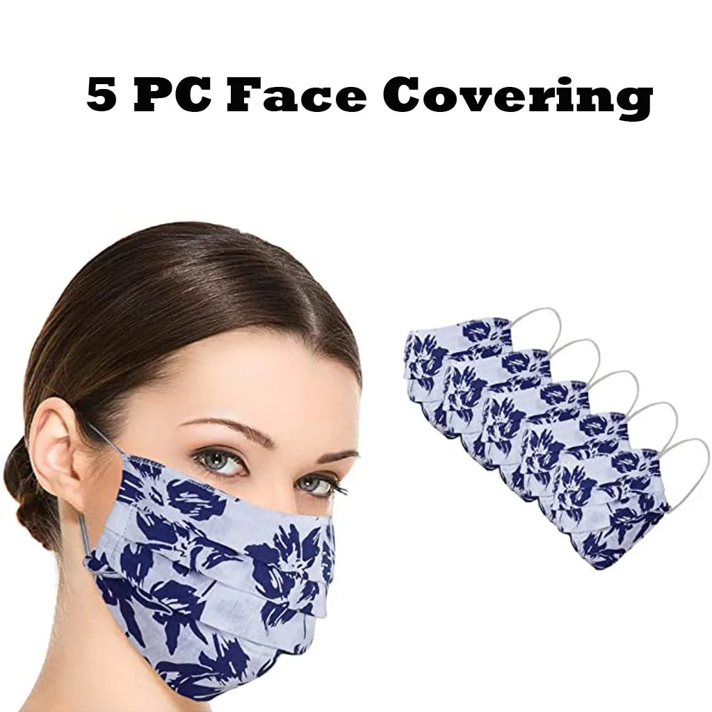 Блестками 5 шт. Чехлы рта из хлопковой ткани для детей уход за кожей лица маска