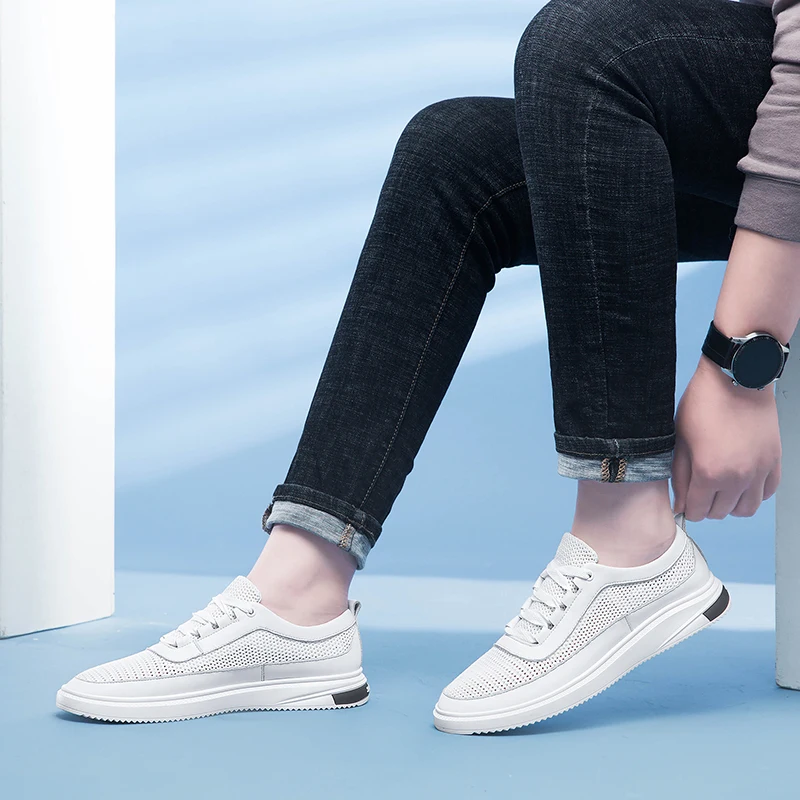 

Mens Casual Shoes White Mesh Sneakers Big Size 37-44 Men Designer Breathable Sneakers for Men Trainers Zapatos Hombre !