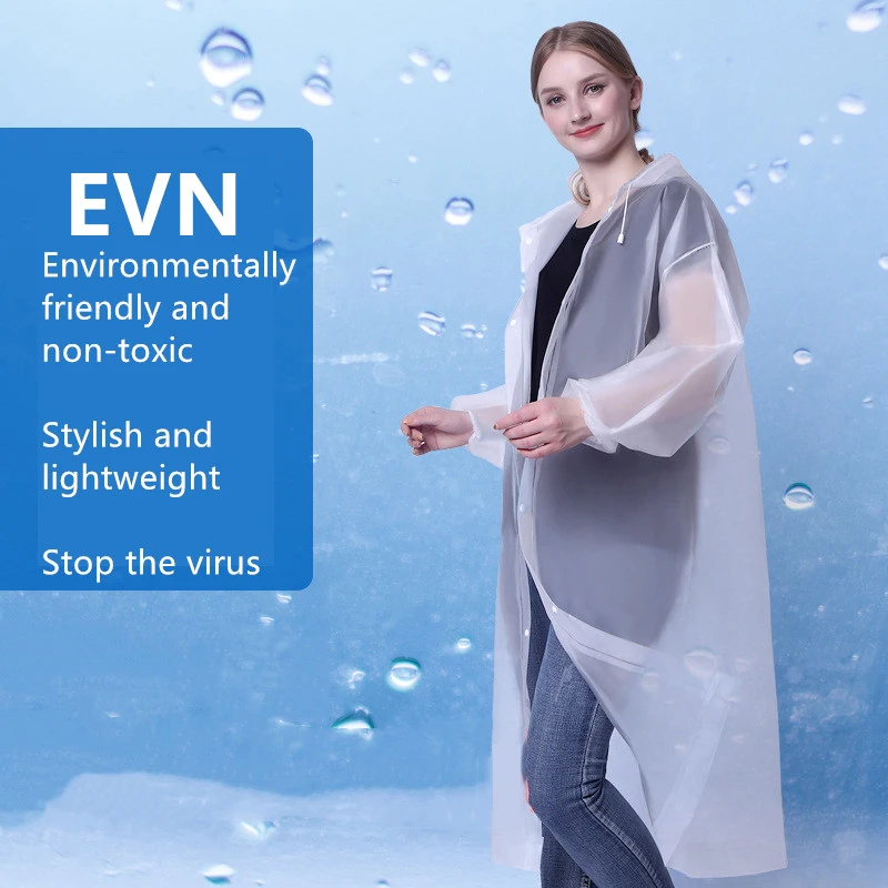 Плотный неодноразовый дождевик для мужчин и женщин уличный дорожный Модный