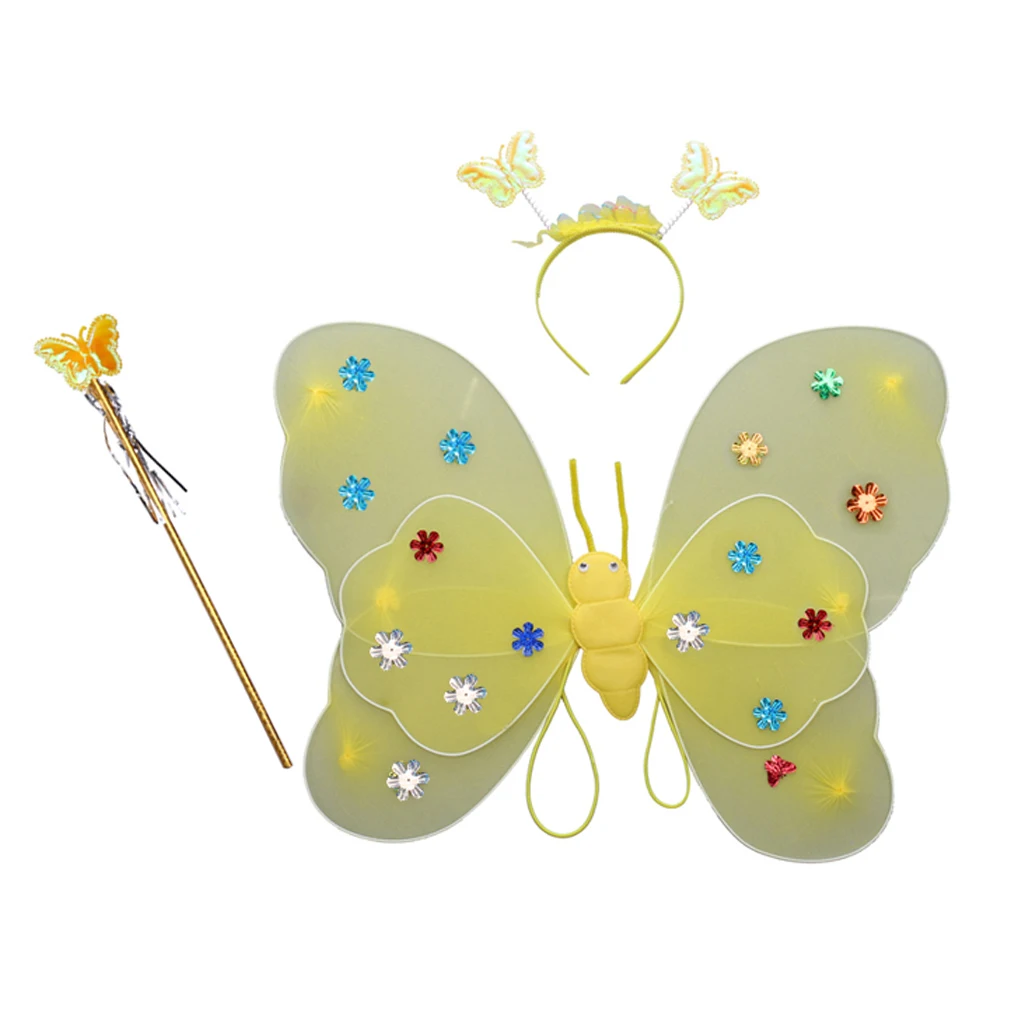 3 шт. Детская повязка на голову с бабочкой| |