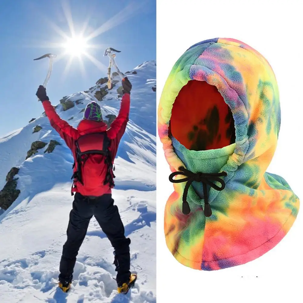 

Delicate Sewing Safe Outdoor Hiking Ski Riding Windproof Balaclava Keep Warm Cycling Headgear Tie Dye for Hiking