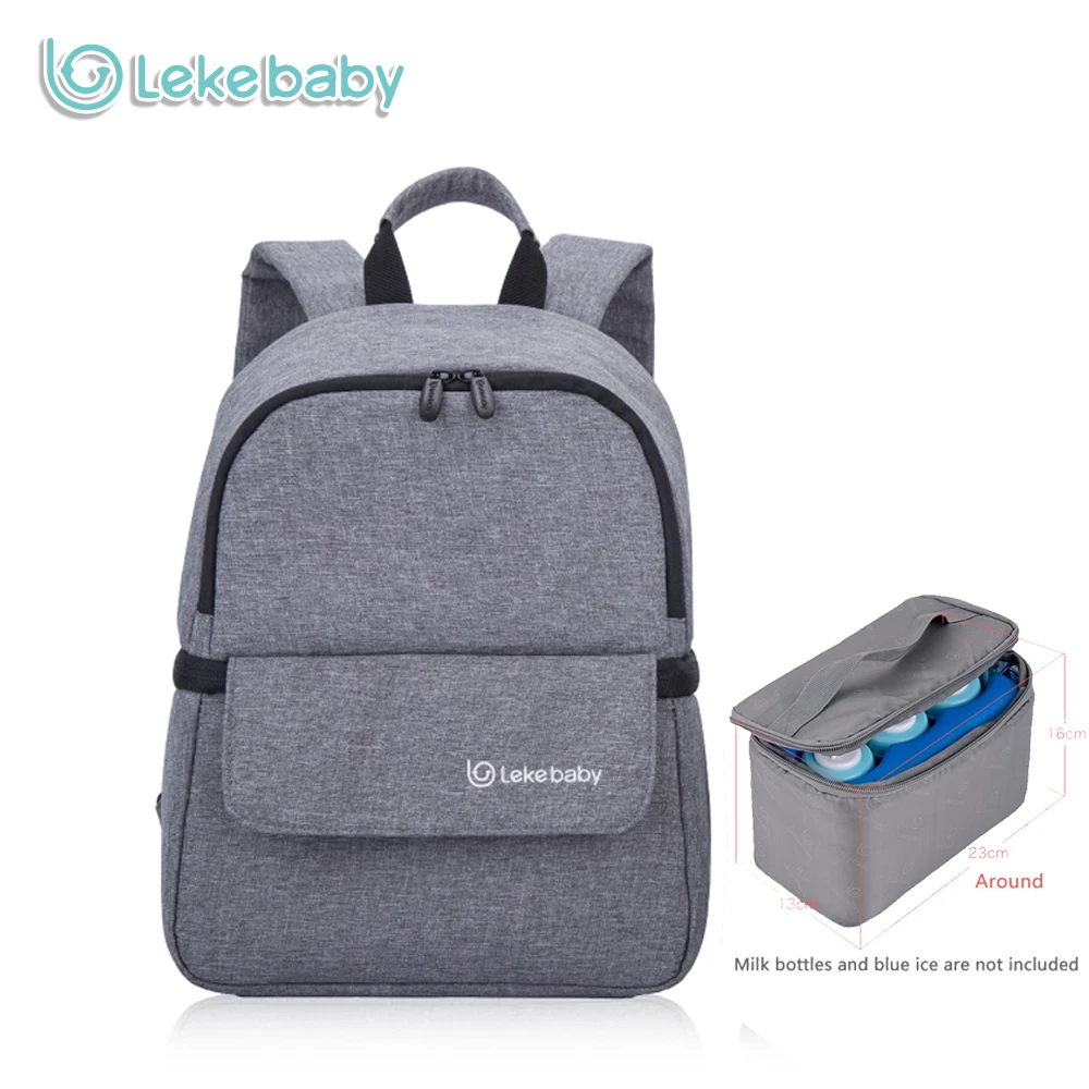 Lekebaby хранение грудного молока детская бутылочка Изолированная Мумия Материнство пеленания сумка для подгузников рюкзак для мамы Органайзер