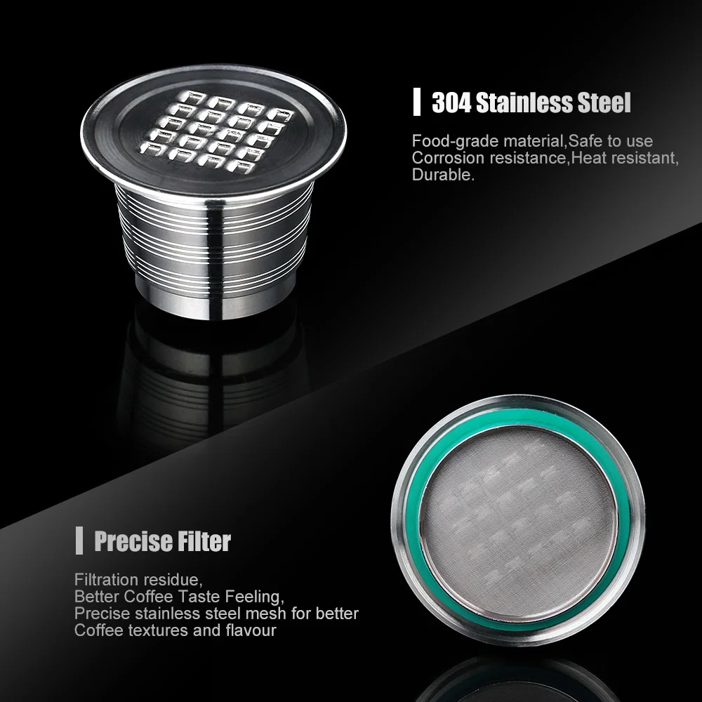 Многоразовые кофейные капсулы Nespresso из нержавеющей стали принадлежности для