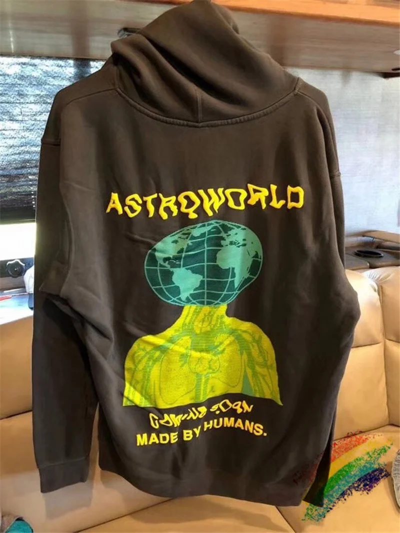 

Travis Scott Cactus Jack Astroworld Hoodie Women Me high Quality Thick Washed Do Old Mens Pullover