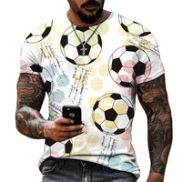 european and american street trend t shirt 3d printed football graffiti art top 100 leica cotton oversize tees t shirt size 9xl