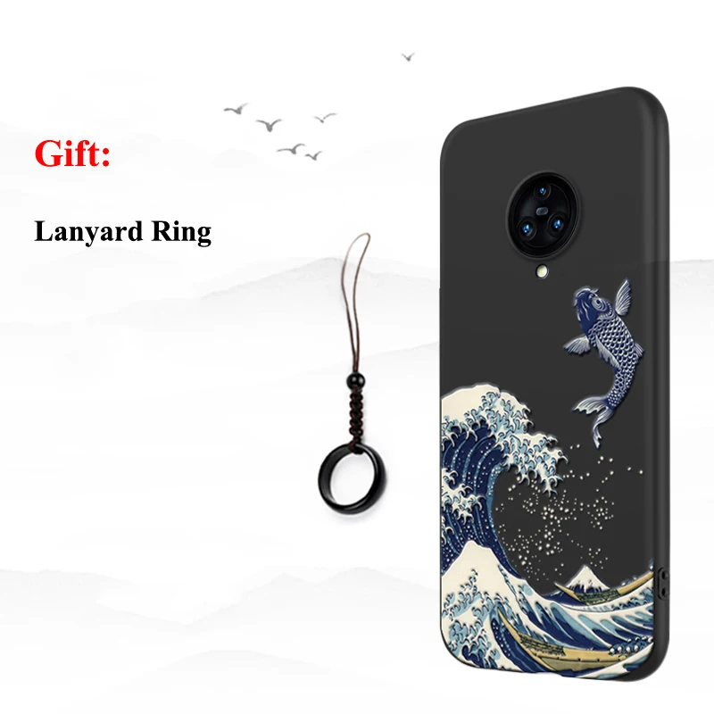 Fish ДЛЯ Vivo X30 Pro X27 Nex 3 Nex3 5G S A X21 UD Z1 Z1i Y85 X23 чехол 3D рельефный матовый мягкий чехол-накладка LICOERS Официальный чехол Funda - Цвет: Fish