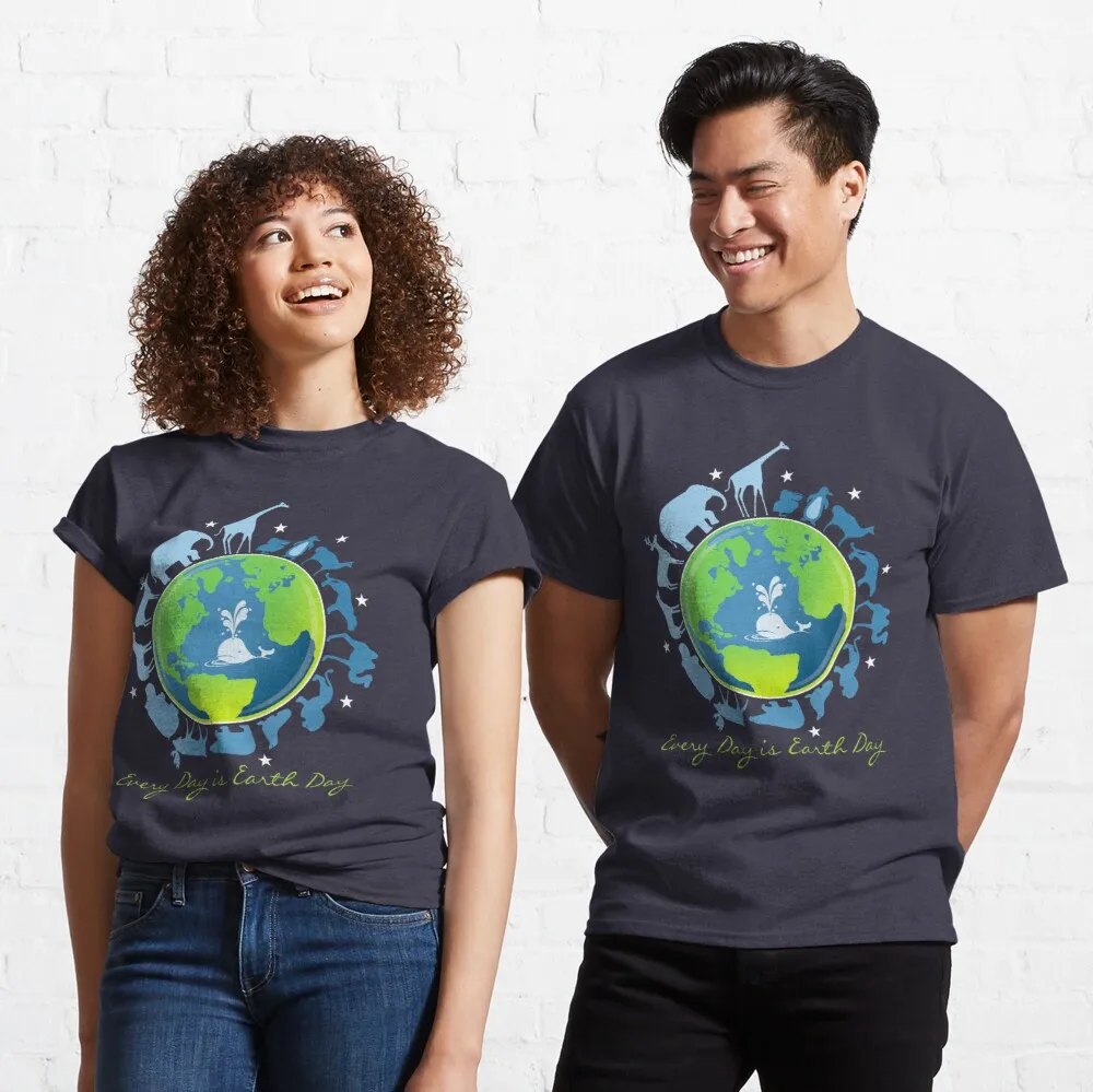 

Tops T Shirt Women Every Day is Earth Day Classic T-Shirt