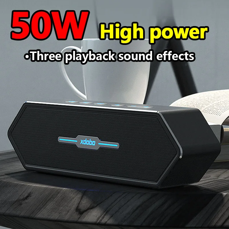 

50W XDOBO High Power Bluetooth Speaker Game TWS100W Stereo Subwoofer Bluetooth Speaker Home Theater Wireless Sound Column Type-C