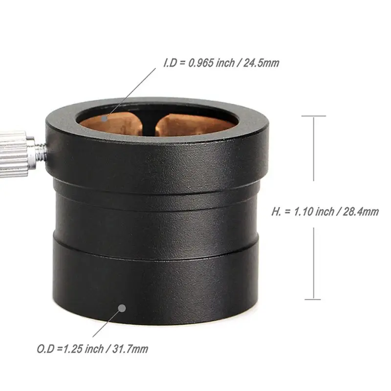 

1.25 "To 0.965" Telescopic Eyepiece Glasses Mount Adapter Ring (31.7 mm To 24.5 mm)