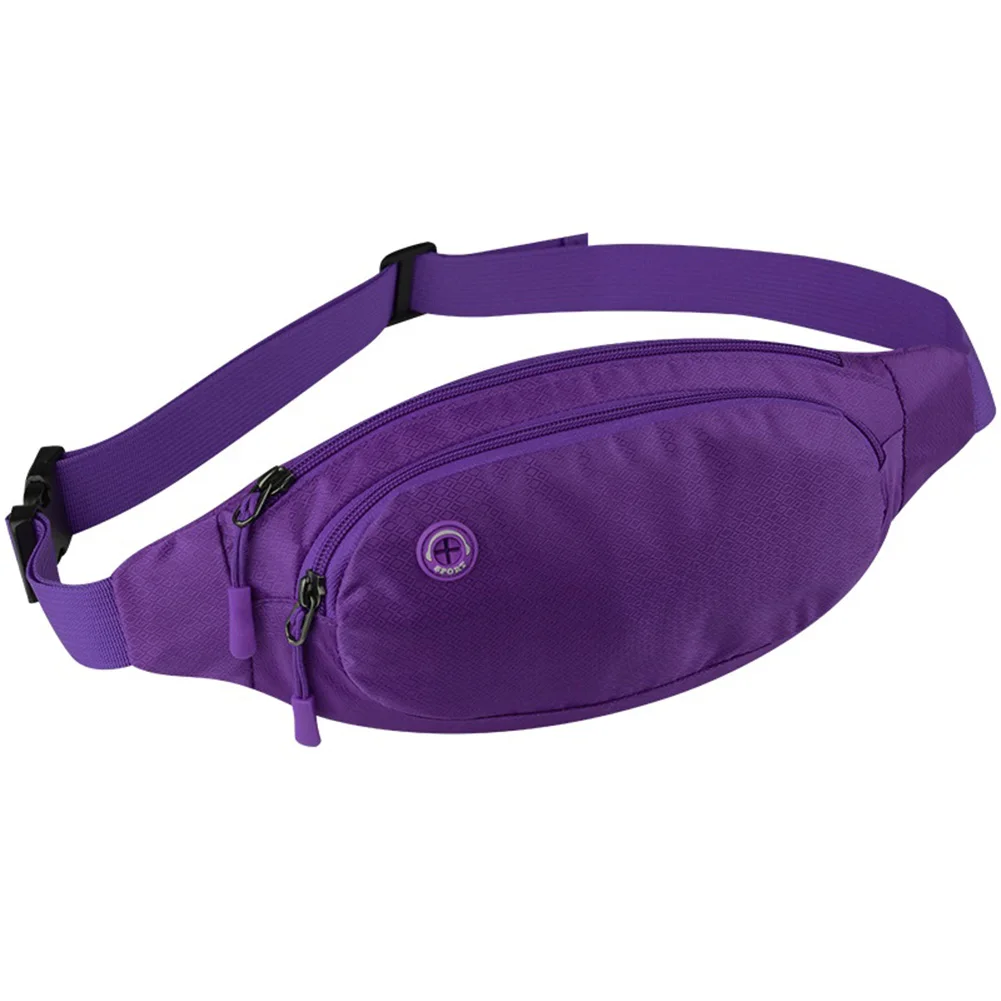 purple Meijuner Спортивная поясная сумка Оксфорд твердая поясная сумка для унисекс наушники переноска Удобная Поясная Сумка водонепроницаемая сумка WMJ017 - Цвет: purple