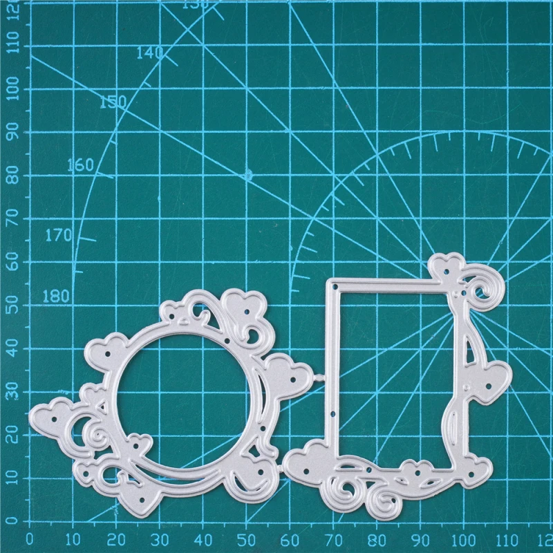 

Craft Metal Cutting Dies Cut Mold Lace Border Frame Decoration Scrapbooking Die Paper Craft Knife Mould Blade Punch Stencils Die