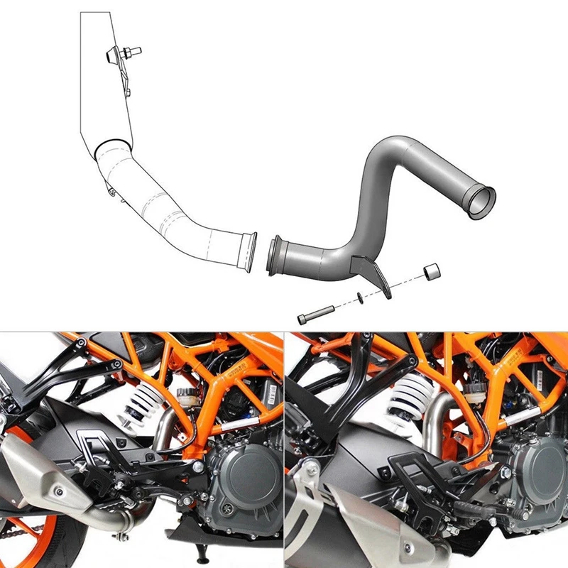 Выхлопная труба для мотоцикла KTM Duke 125 390 RC125 RC390 2017 2018 2019 | Автомобили и мотоциклы