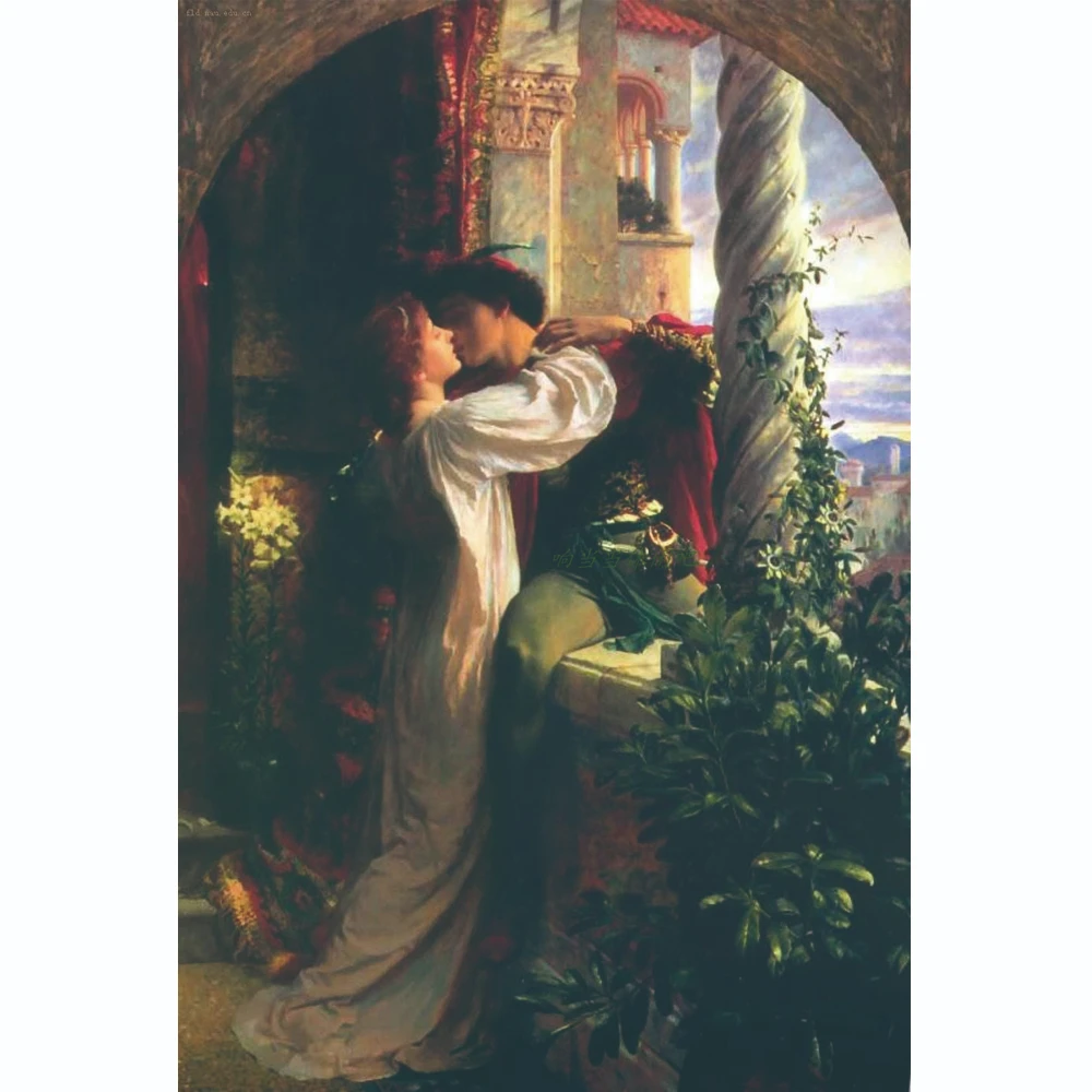 

Romeo And Juliet Cross-Stitch Patterns DIY Embroidery Needlework Painting Handiwork Handicraft For Adults Room Decor Home Decor