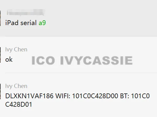 А8/A8X/A9/A9X/A10/A11 SN + Wifi BT серийный для iPad 6 Air2/2017/2018/Pro разблокированный iCloud Mac-WiFi адрес