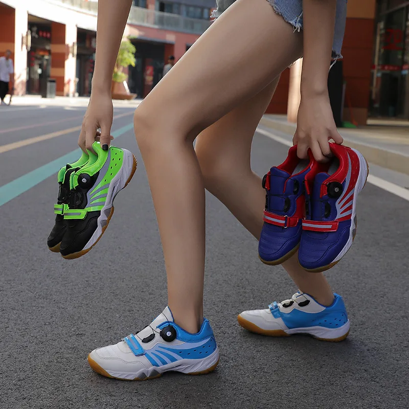 

2020 New Professional Badminton Shoes Self-Locking Wearable Support Breathable Sport Training Tennis Gym Shoes Sneakers