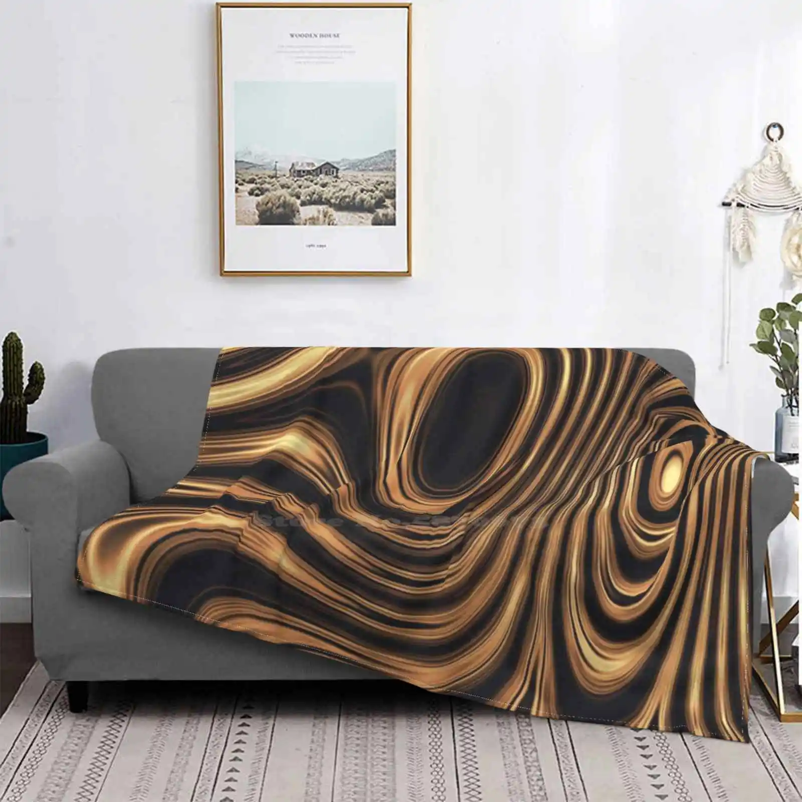 

Black Gold All Sizes Soft Cover Blanket Home Decor Bedding Rose Gold Black Gold Luxury Glitter Fine Line Shiny Boho Bohemian
