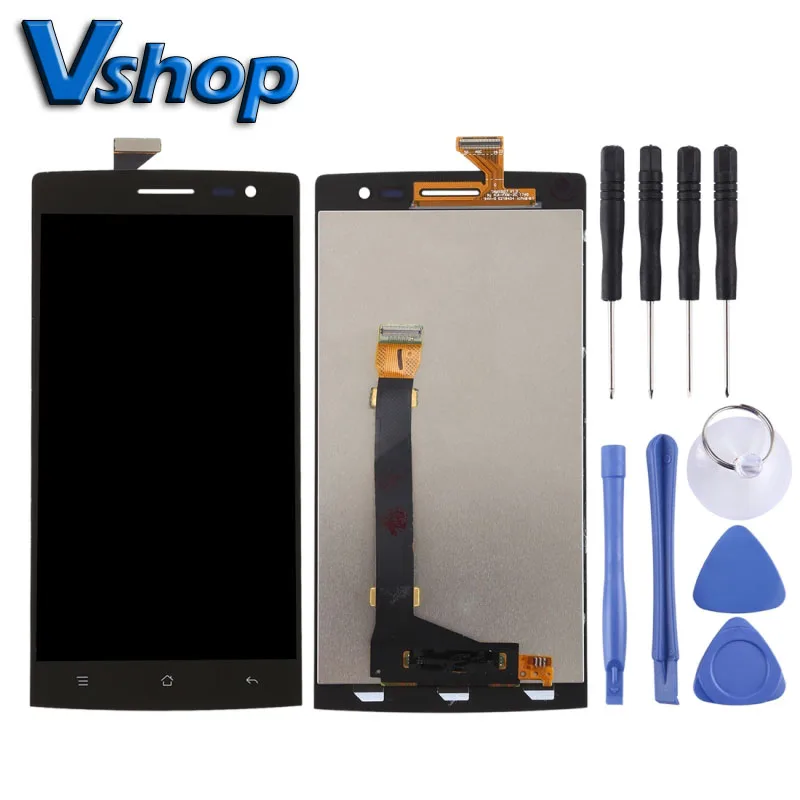 Дигитайзер сенсорного ЖК-экрана в сборе (шесть линий) для OPPO Find 7/X9077 Мобильный