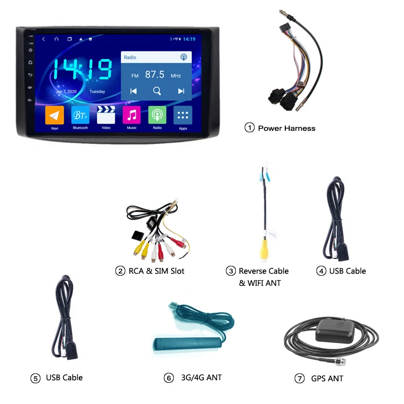 

4G+64G Android 10 Car Audio Radio Intelligent System For CHEVROLET 2007-2012 EPICA GPS Navigation DVD Player