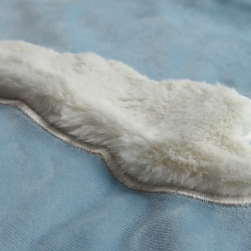 Бархатный Чехол для подушки декоративный чехол Cojines шикарное 3D облако синее