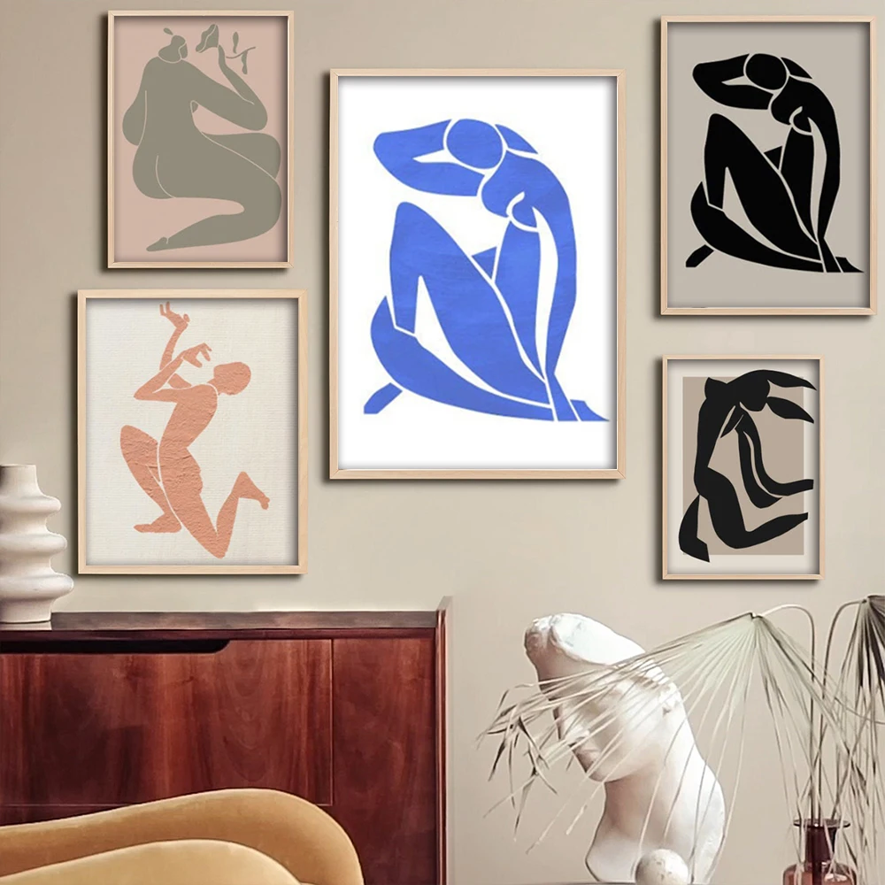 

Настенная картина с принтом Анри Матисса, абстрактное искусство, обнаженный минималистичный иллюстрационный постер для гостиной, домашний...