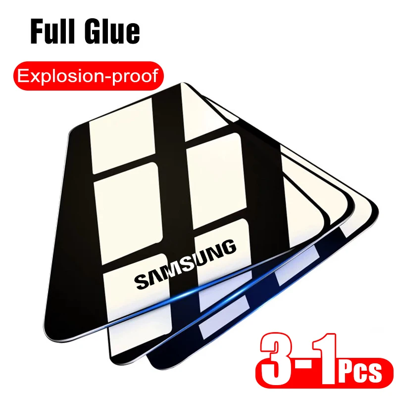 Закаленное стекло для Samsung A51/A71/A50/A01/A10/A10s/A20/A21/A31/M31/M21/A40/A41/A70 Защитная пленка экрана